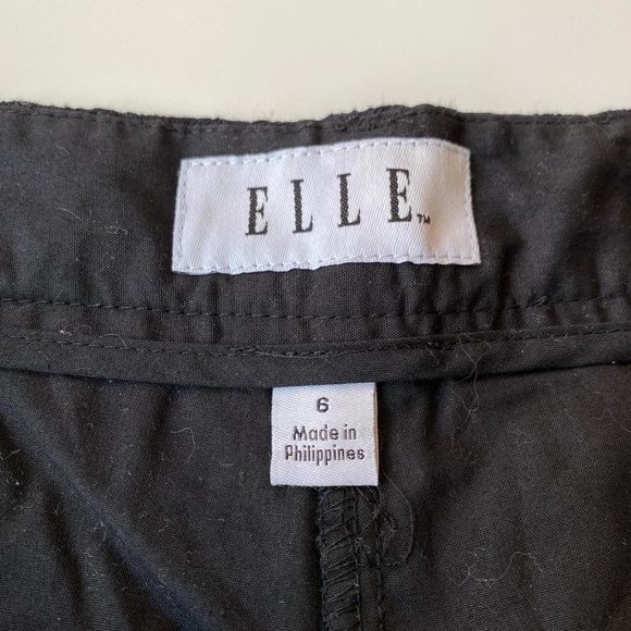 ELLE Black Embroidered Floral Shorts - Picture 5 of 5